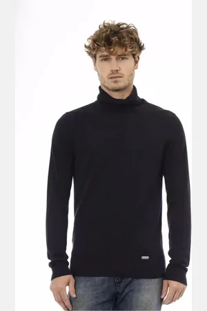 BALDININI Heren, Truien, Blauw, Maat: XL Modal