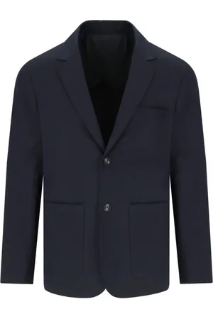 Emporio Armani Heren, Jassen, Blauw, Maat: 2XL Viscose
