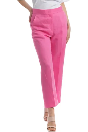 Msgm Dames, Broeken, Roze, Maat: 2XS