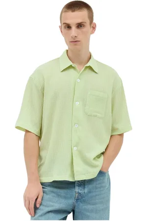 STUSSY Heren, Overhemden, Groen, Maat: XL Katoen