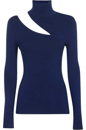 Dondup Dames, Truien, Blauw, Maat: S Viscose