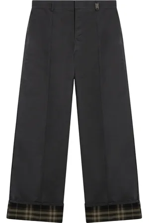 Burberry Dames, Broeken, Grijs, Maat: 2XS Katoen
