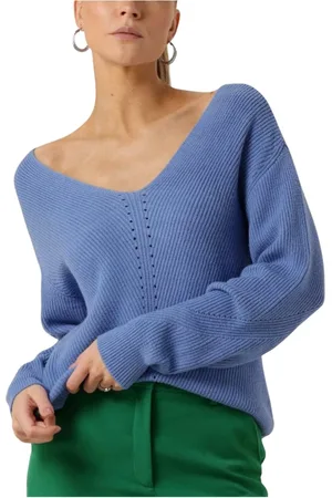 Minus Dames, Truien, Blauw, Maat: XL