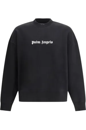 Palm Angels Heren, Sweatshirts & Hoodies, Zwart, Maat: XL Katoen