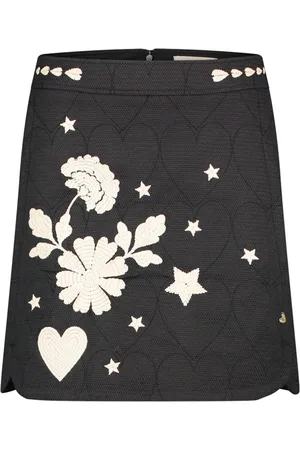 Fabienne Chapot Dames, Rokken, Zwart, Maat: XL Katoen