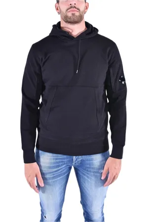 C.P. Company Heren, Sweatshirts & Hoodies, Zwart, Maat: L Fleece