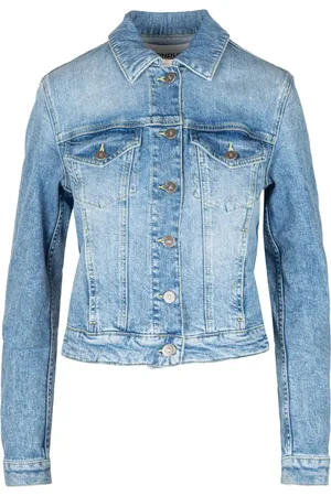Dondup Dames, Jassen, Blauw, Maat: XL Katoen