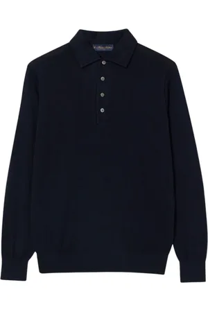 Brooks Brothers Heren, Tops, Blauw, Maat: L Wol