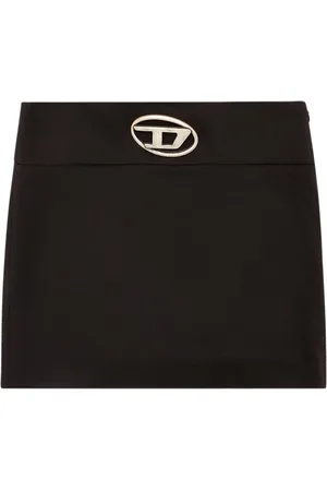 Diesel Dames, Rokken, Zwart, Maat: L Wol