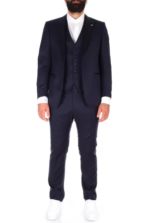 TAGLIATORE Heren, Pakken, Blauw, Maat: 4XL Wol