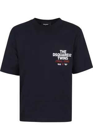 Dsquared2 Heren, Tops, Blauw, Maat: S Katoen