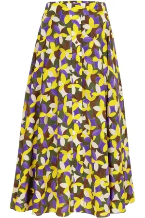 Carolina Herrera Dames, Rokken, Veelkleurig, Maat: S Zijde