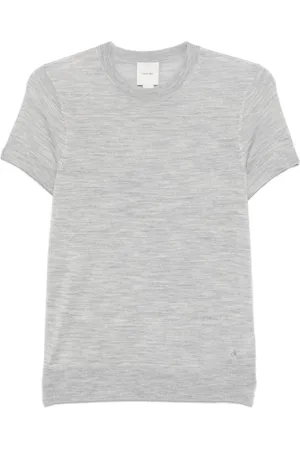 Calvin Klein Dames, Tops, Grijs, Maat: L Katoen