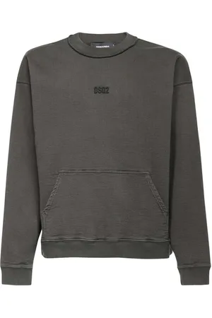 Dsquared2 Heren, Sweatshirts & Hoodies, Grijs, Maat: M Katoen