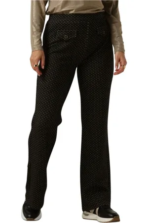 Summum Woman Dames, Broeken, Zwart, Maat: M