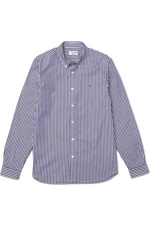 Lacoste Heren, Overhemden, Blauw, Maat: 6XL Katoen