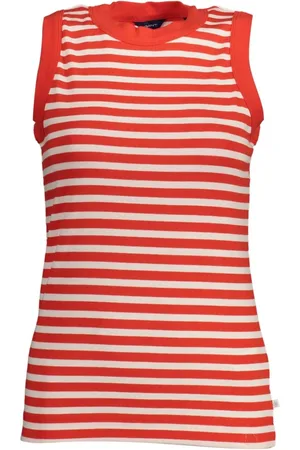 GANT Dames, Tops, Rood, Maat: L Katoen