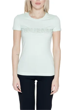 Guess Dames, Tops, Groen, Maat: L Katoen