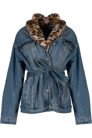 Liu Jo Dames, Jassen, Blauw, Maat: M Katoen