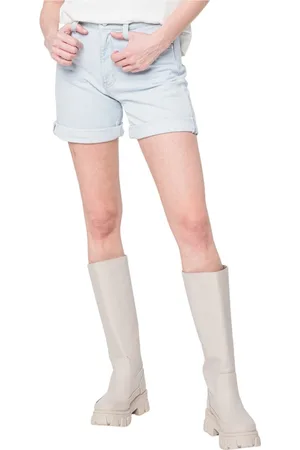 Calvin Klein Dames, Korte broeken, Blauw, Maat: W32 Denim