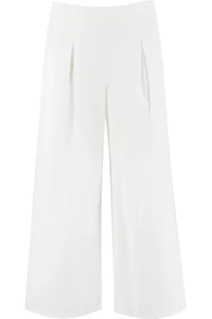 ERMANNO SCERVINO Dames, Broeken, Wit, Maat: XS Katoen