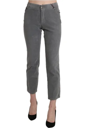 ERMANNO SCERVINO Dames, Broeken, Grijs, Maat: L