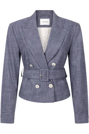 Aaiko Dames, Jassen, Blauw, Maat: L Denim