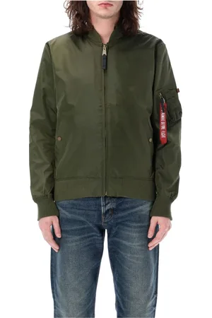 Alpha Industries Heren, Jassen, Groen, Maat: L Nylon