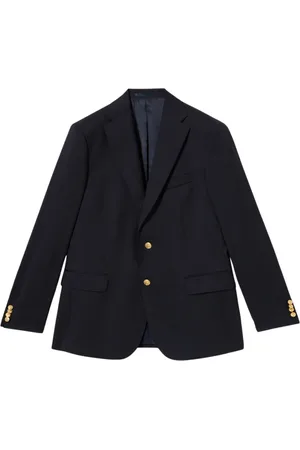 Brooks Brothers Heren, Jassen, Blauw, Maat: 4XL Wol
