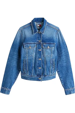 Tommy Hilfiger Dames, Jassen, Blauw, Maat: L Denim