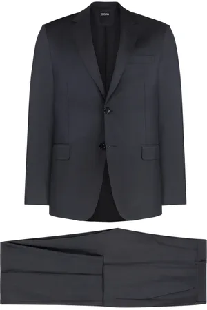 Ermenegildo Zegna Heren, Pakken, Grijs, Maat: L Wol