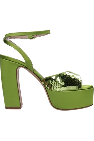 ROBERTO FESTA Dames, Schoenen, Groen, Maat: 39 EU Leer