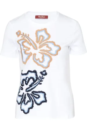 Max Mara Dames, Tops, Wit, Maat: S Katoen