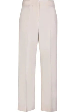 Msgm Dames, Broeken, Wit, Maat: XS Viscose