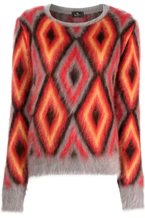 Etro Dames, Truien, Veelkleurig, Maat: M Wol