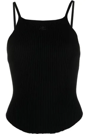 Courrèges Dames, Tops, Zwart, Maat: L Viscose