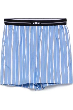 Msgm Dames, Korte broeken, Blauw, Maat: S