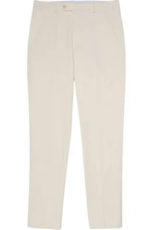 Brooks Brothers Heren, Broeken, Wit, Maat: W34 Katoen
