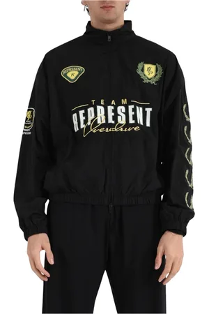 Represent Heren, Jassen, Zwart, Maat: M Nylon