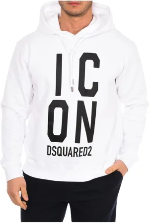 Dsquared2 Heren, Sweatshirts & Hoodies, Wit, Maat: 2XL Katoen