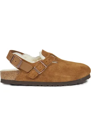 Birkenstock Dames, Schoenen, Bruin, Maat: 41 EU Leer