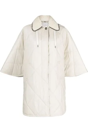 Brunello Cucinelli Dames, Mantels, Wit, Maat: XS