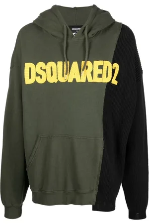 Dsquared2 Heren, Sweatshirts & Hoodies, Groen, Maat: XL Katoen