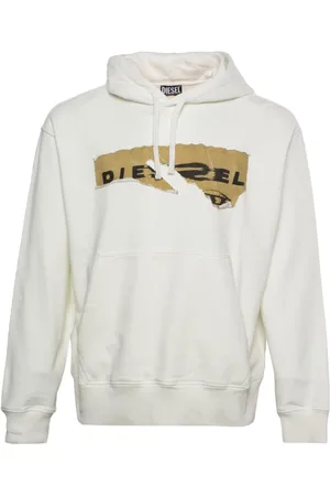 Diesel Heren, Sweatshirts & Hoodies, Wit, Maat: S Katoen