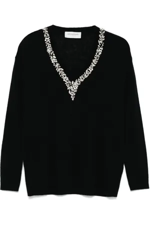 ERMANNO SCERVINO Dames, Truien, Zwart, Maat: 2XS