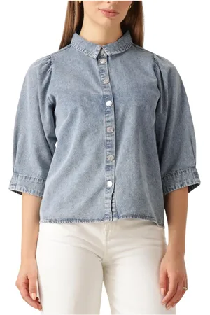 Lollys Laundry Dames, Blouses & Shirts, Blauw, Maat: M