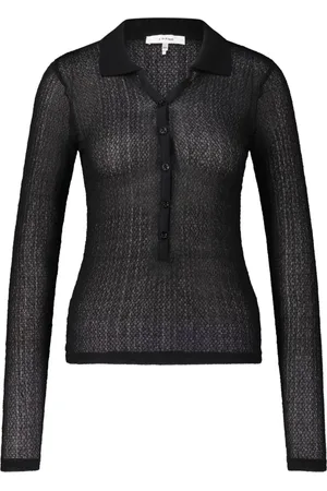 Frame Dames, Blouses & Shirts, Zwart, Maat: L