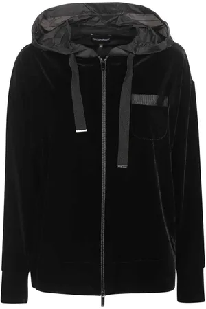 Emporio Armani Dames, Sweatshirts & Hoodies, Zwart, Maat: XS Poliester