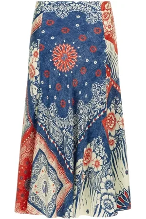 Roberto Cavalli Dames, Rokken, Veelkleurig, Maat: XL Zijde