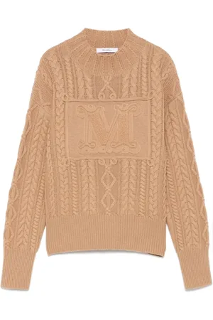 Max Mara Dames, Truien, Bruin, Maat: M